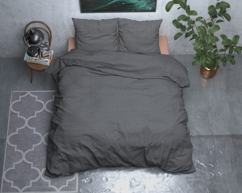Flanel Jason Antraciet 240 x 200/220 Sleeptime