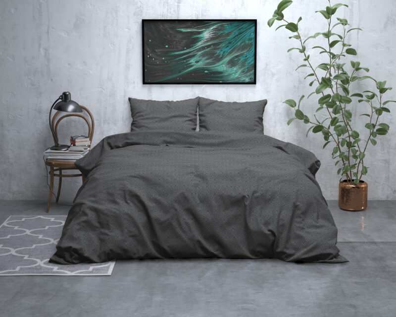 Sleeptime bed 240 x 220 cm van Flanel - Antraciet