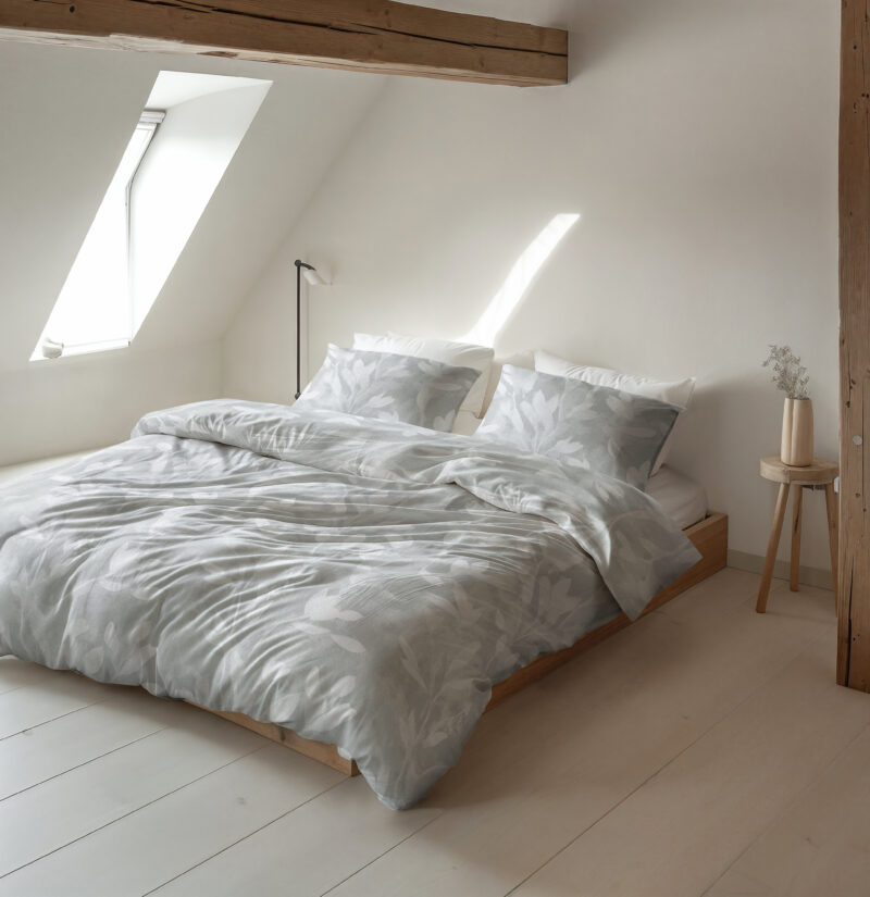 Flanel Rosa Grijs 200 x 200/220 Sleeptime