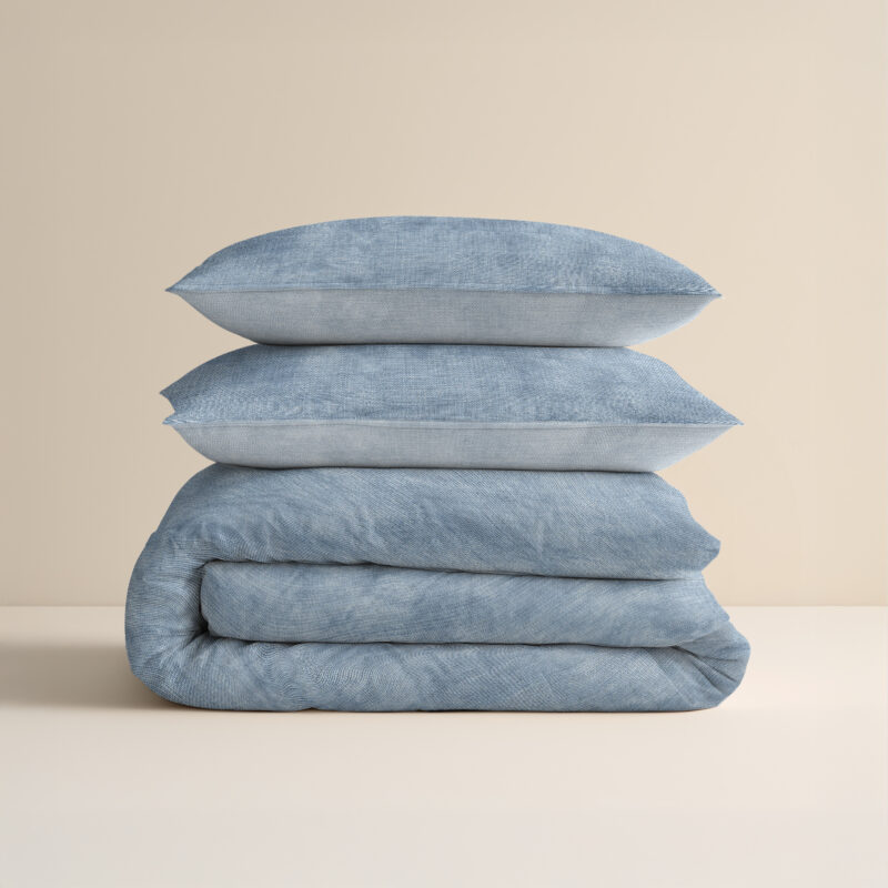 Flanel Washed Cotton Blauw 240 x 200/220 Sleeptime