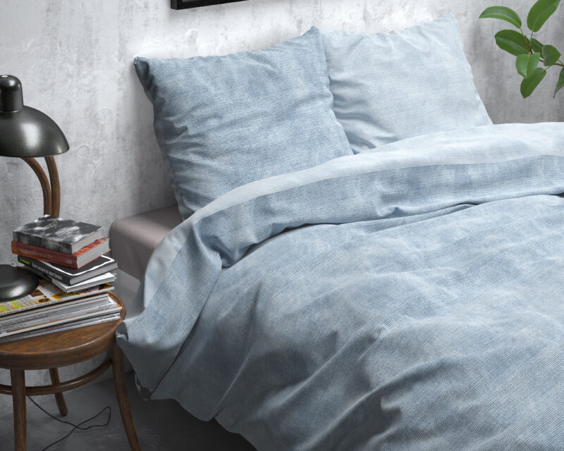 Sleeptime bed 240 x 220 cm van Flanel - Blauw