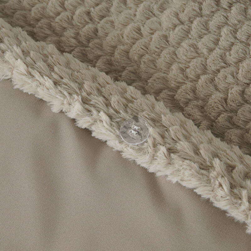 Sleeptime Fur Teddy Taupe 140 x 200/220 cm