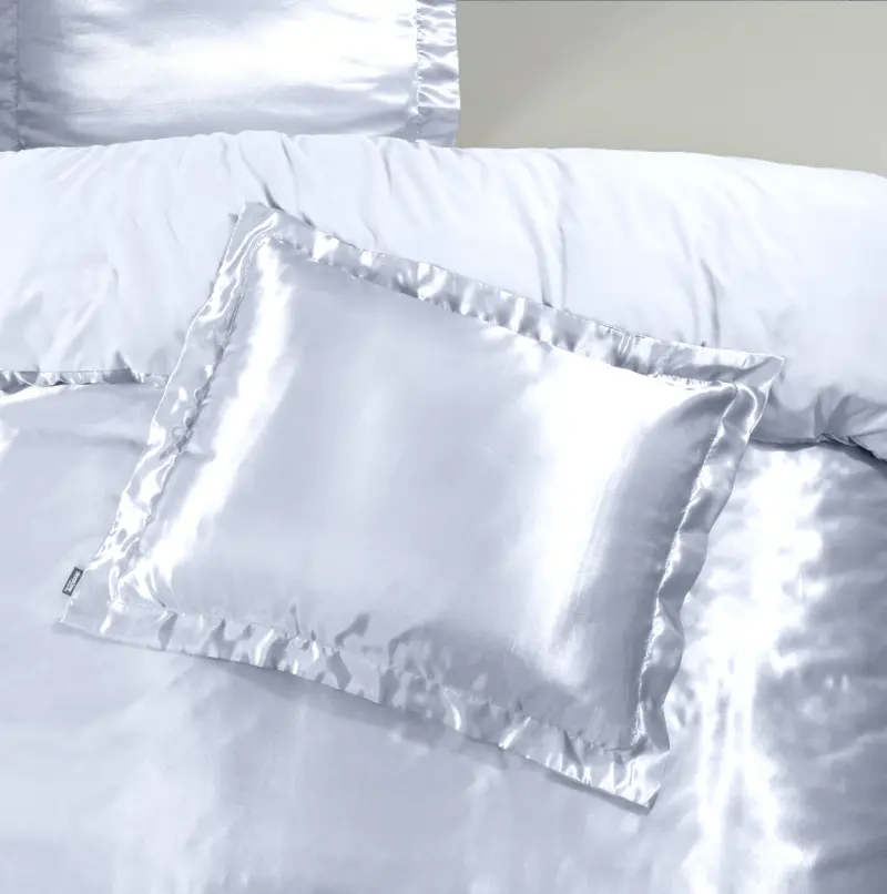 Kussensloop 60 x 70 cm van Sleeptime, Antraciet - 100% Micropercal glanssatijn