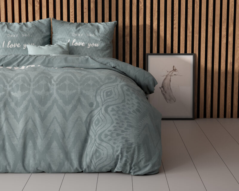 I Love Bed Groen 200 x 200/220
