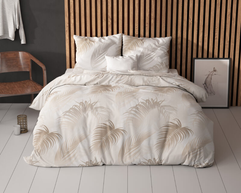 Sleeptime bed 140 x 220 cm van Katoen/Polyester - Taupe