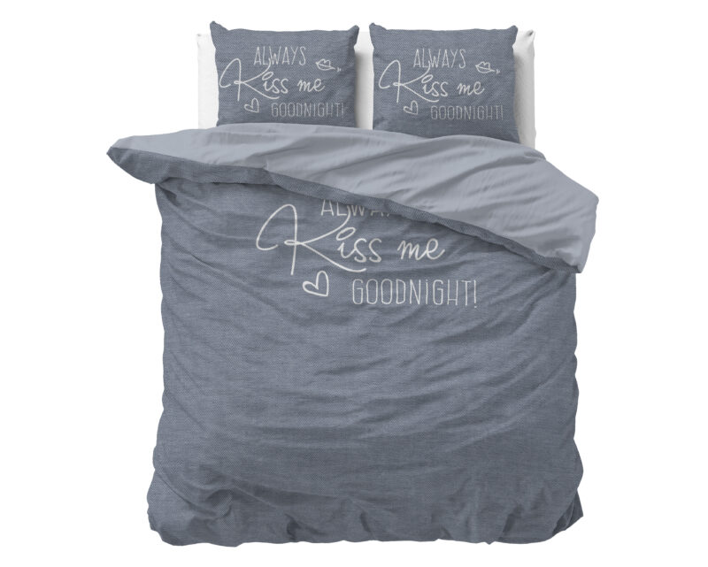 Sleeptime Kiss Me Blauw 200 x 200/220 cm