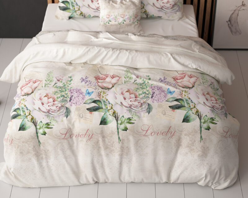 Sleeptime bed 200 x 220 cm van Katoen/Polyester - Beige