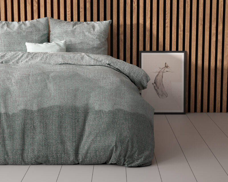 Polyester / Katoen bedframe van Sleeptime in 240 x 220 cm - Blauw