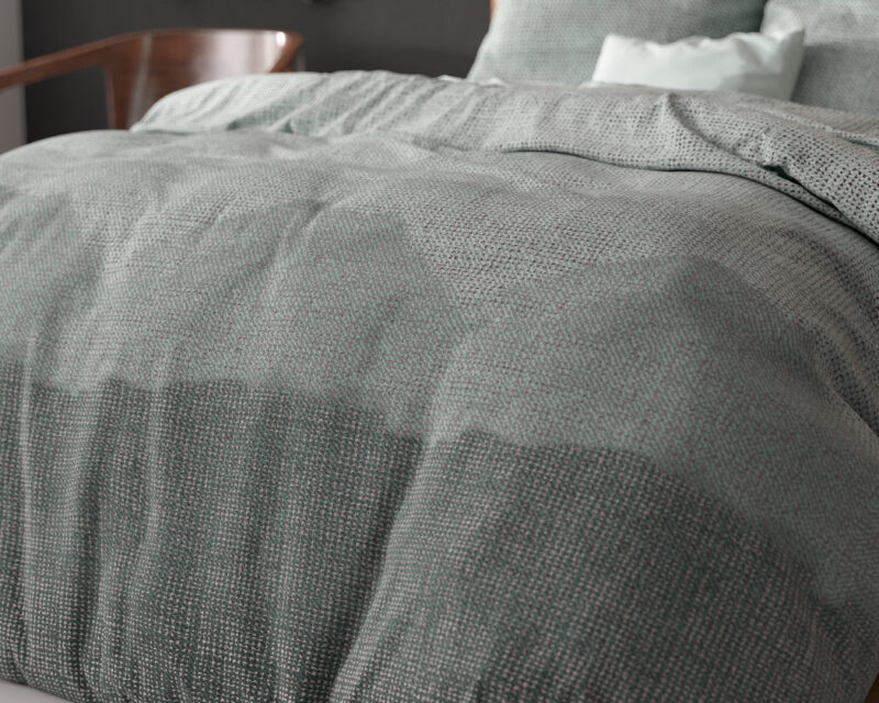 Bed 240 x 220 cm van Sleeptime, Blauw - Polyester / Katoen