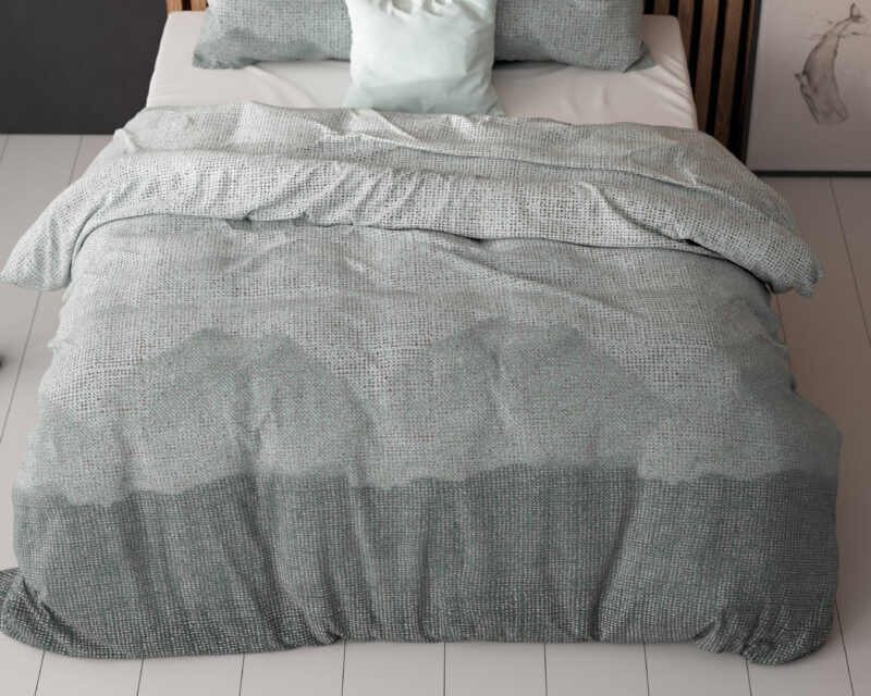 Sleeptime bed 240 x 220 cm van Polyester / Katoen - Blauw