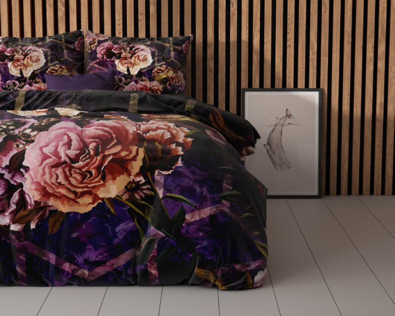 Sleeptime bed 240 x 220 cm van Microvezel - Paars