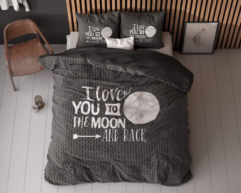 Moon And Back Antraciet 140 x 200/220