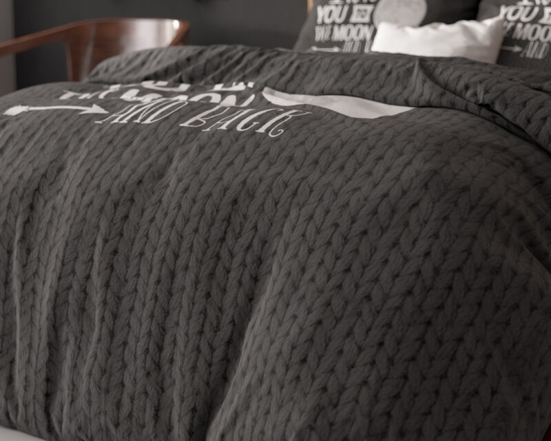 Sleeptime bed 140 x 220 cm van Microvezel - Antraciet