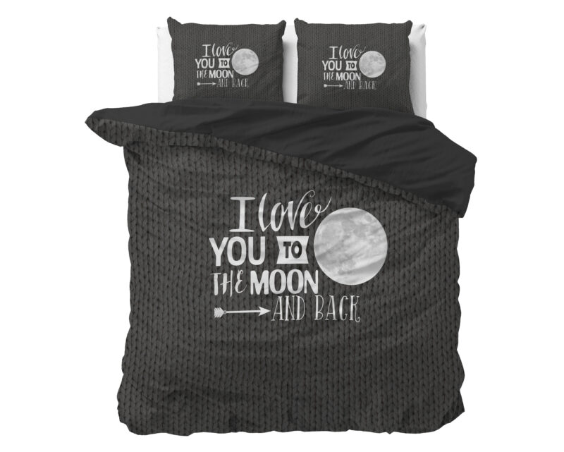 Sleeptime Moon and Back Antraciet 200 x 200/220