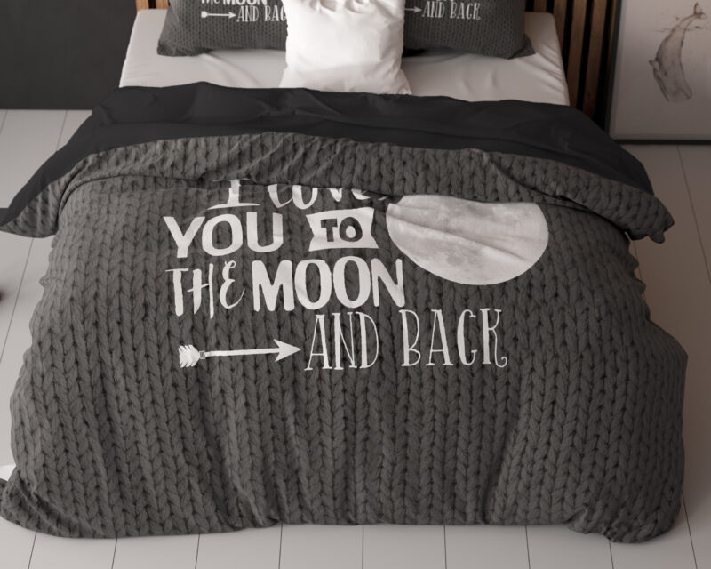Sleeptime bed 200 x 220 cm van Microvezel - Antraciet