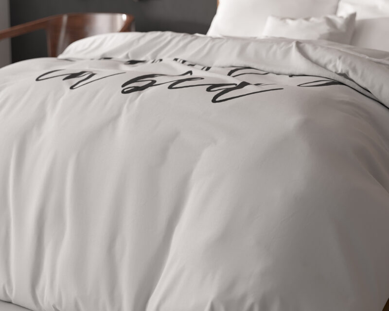 Namastay Wit - Sleeptime bed 240 x 220 cm van Microvezel