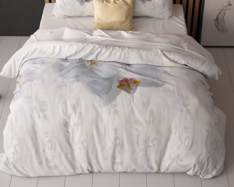 Orchid Wit - Sleeptime bed 200 x 220 cm van Microvezel