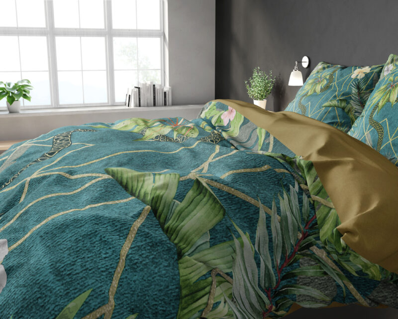 Palm Wood Groen 240 x 220 Sleeptime
