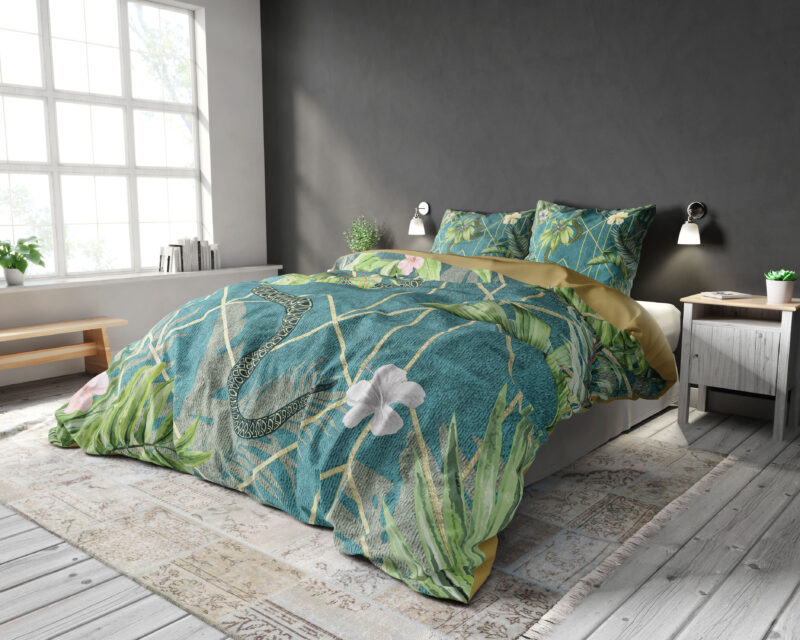 Sleeptime Palm Wood Groen 240 x 220