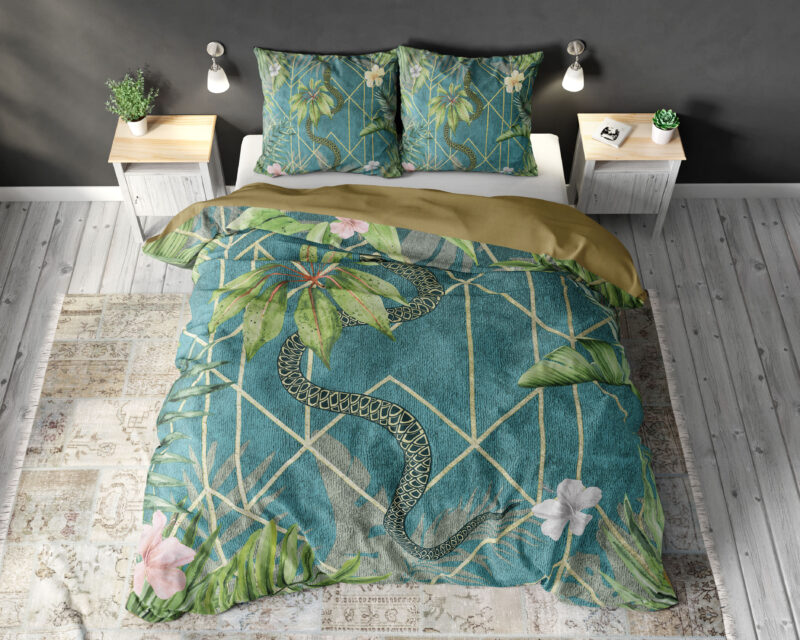 Sleeptime bed 240 x 220 cm van Micropercal / Katoen - Groen