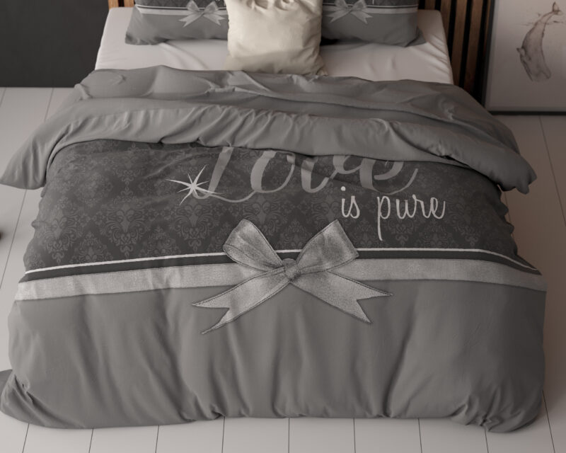 Sleeptime bed 240 x 220 cm van Microvezel - Grijs
