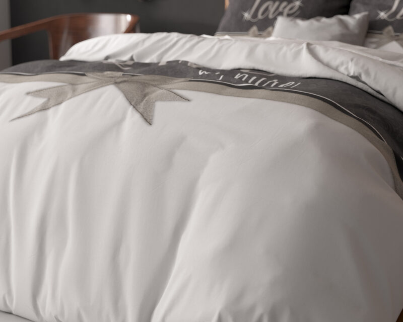 Sleeptime bed 240 x 220 cm van Microvezel - Wit
