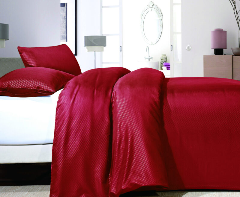 Satin Point Rood 140 x 220 Sleeptime