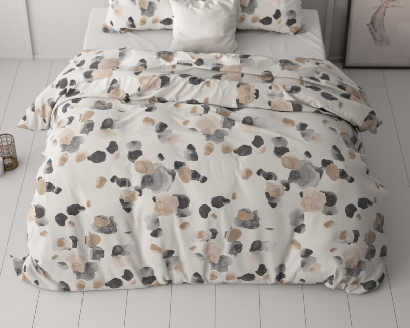 Spotty Zand - Sleeptime bed 240 x 220 cm van Microvezel