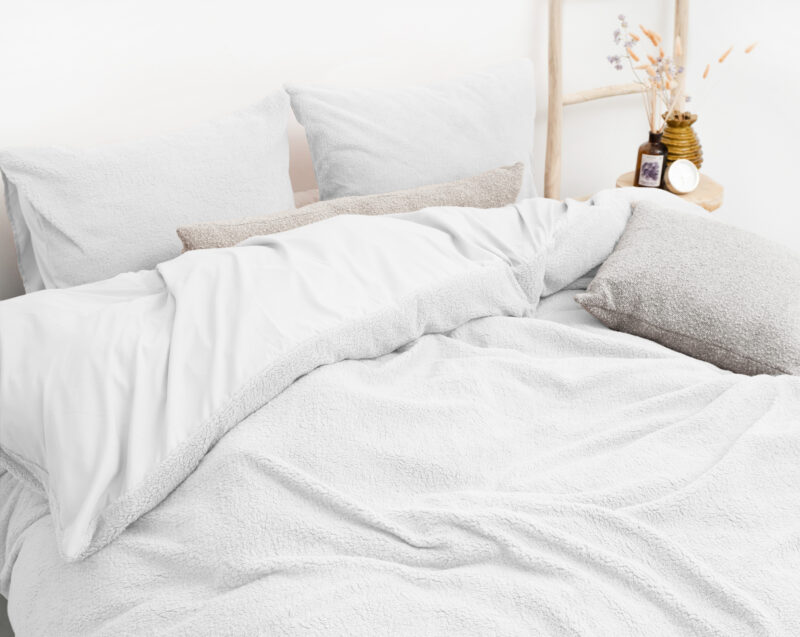 Sleeptime Teddy Katoen Wit 240 x 200/220 cm