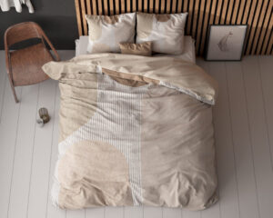 Sleeptime Teddy Print Crème 200 x 200/220