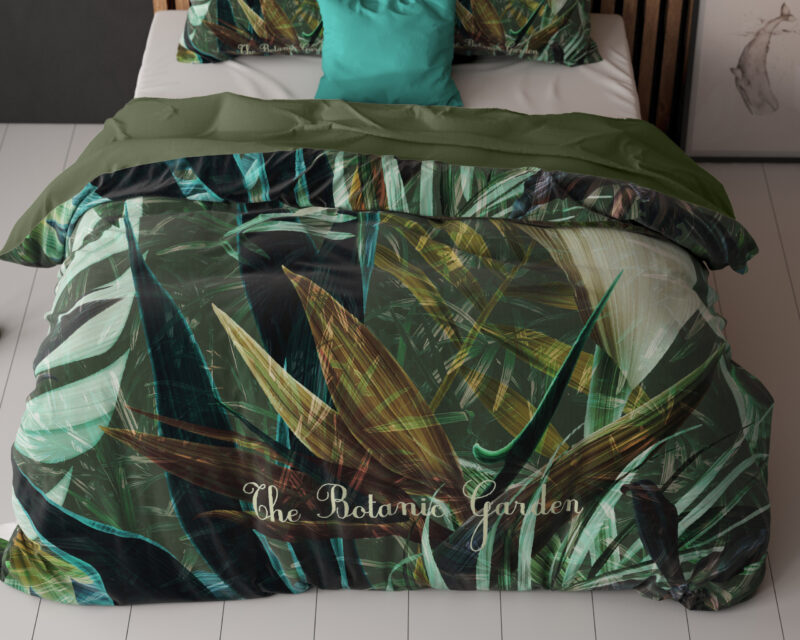 Sleeptime bed 240 x 220 cm van Microvezel - Groen