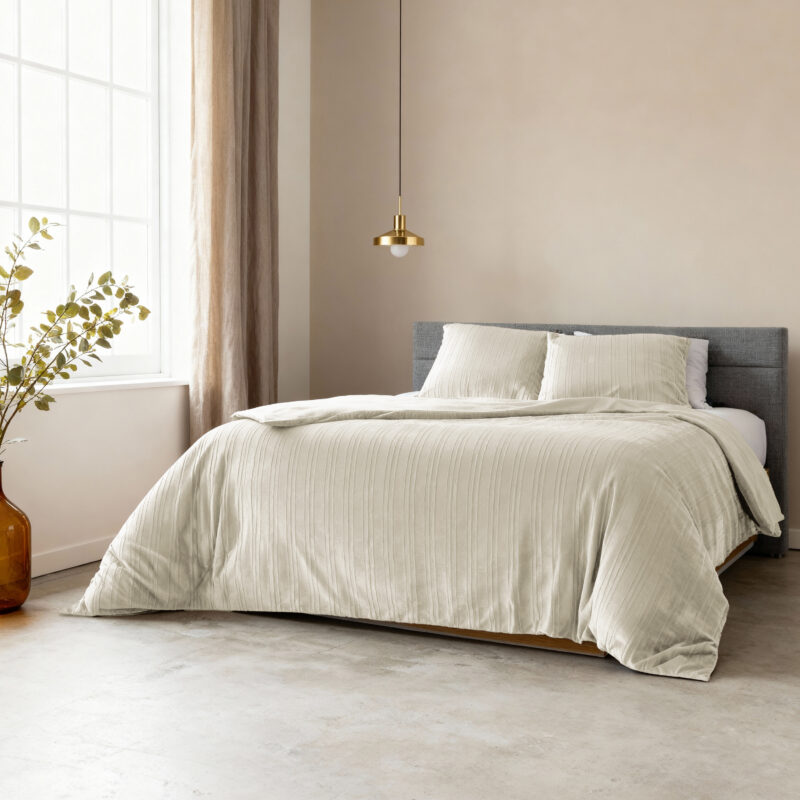 Sleeptime Velvet Lining Beige 240 x 200/220 cm