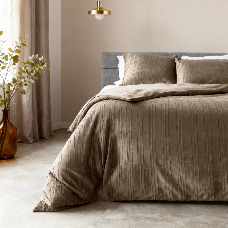 Sleeptime Velvet Lining Taupe 140 x 220
