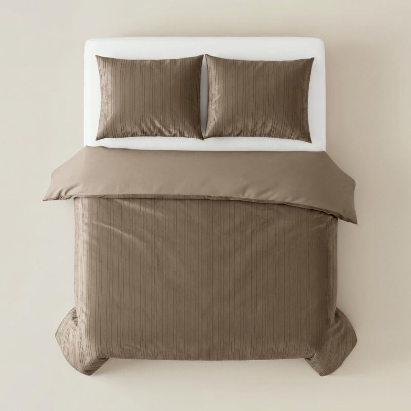 Sleeptime Velvet Lining Taupe 200 x 200/220 cm