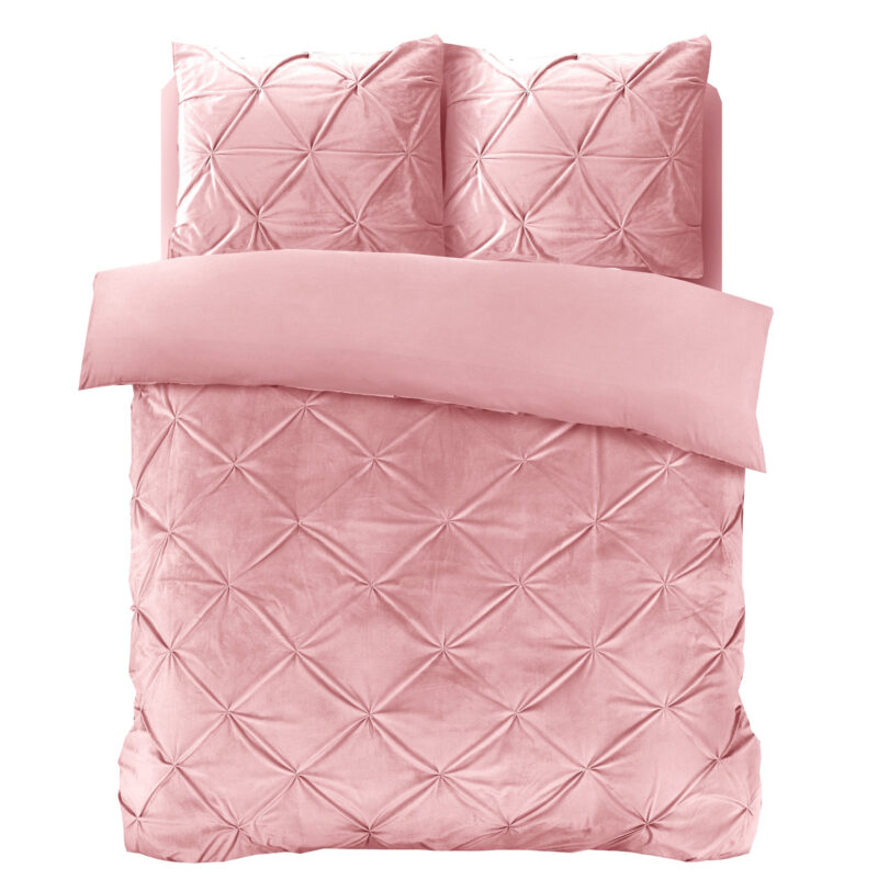 Sleeptime Velvet Pintuck Roze 200 x 200/220 cm