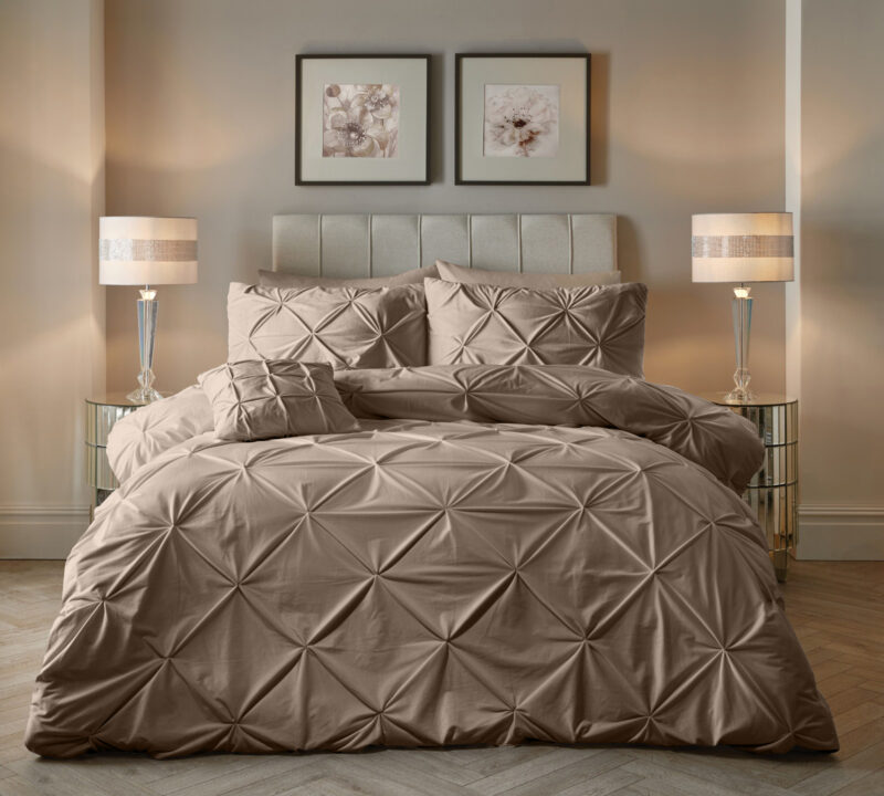 Velvet Pintuck Taupe 140 x 200/220 Sleeptime