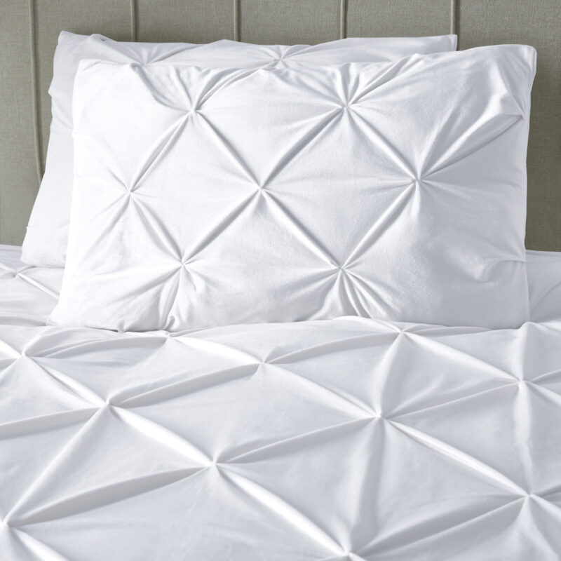 Sleeptime Velvet Pintuck Wit 200 x 220