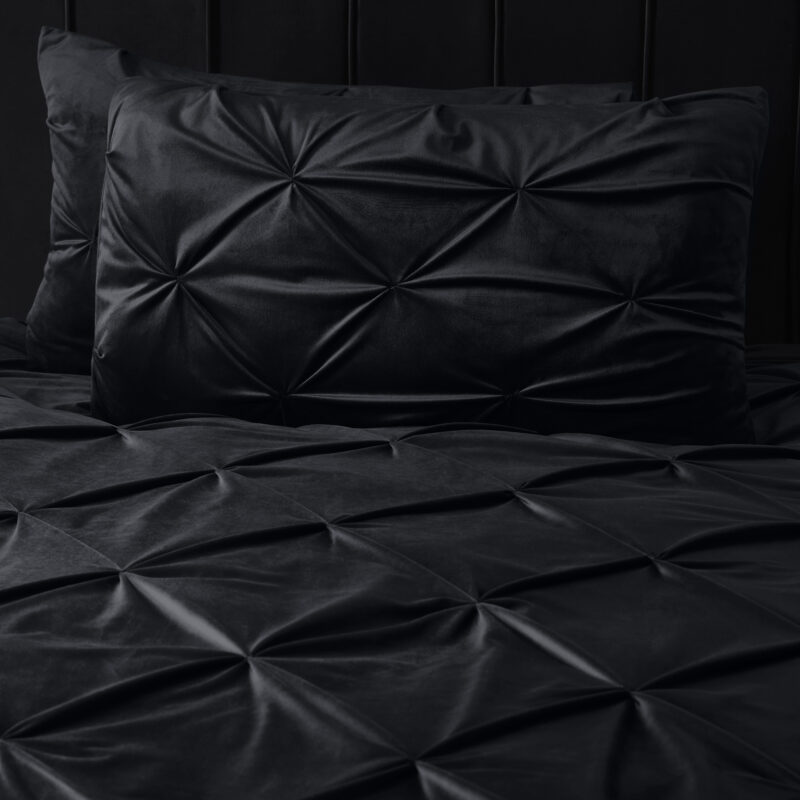 Sleeptime Velvet Pintuck Zwart 200 x 220