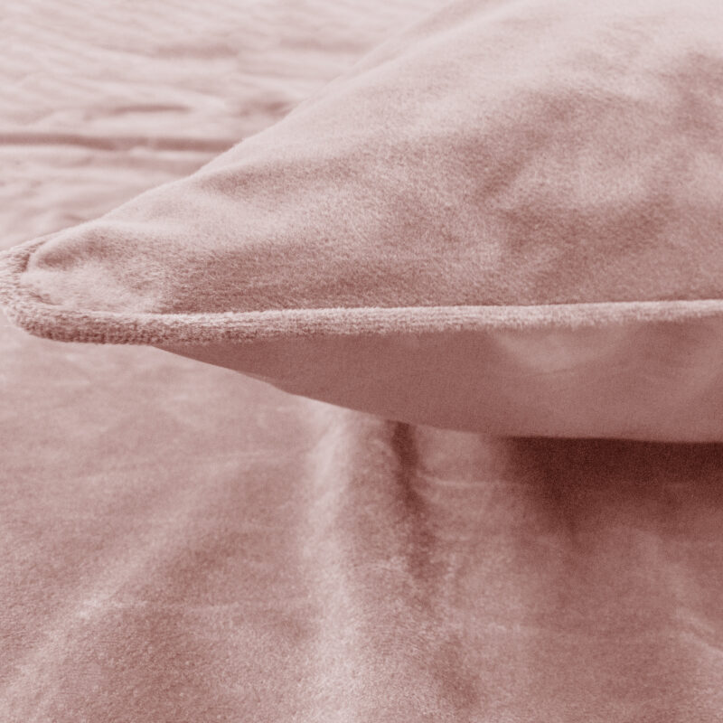 Sleeptime Velvet Piping Soft Pink 200 x 220 cm