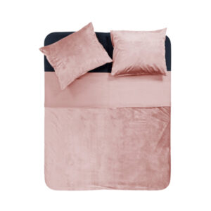 Sleeptime Velvet Piping Soft Pink 240 x 220
