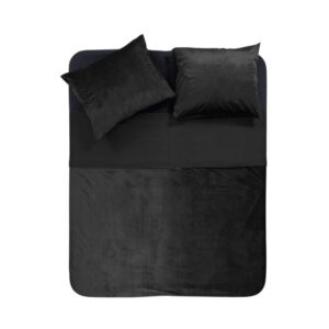 Sleeptime Velvet Piping Zwart 200 x 220