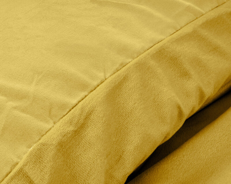 Velvet Uni Dekbedovertrek Goud 200 x 220