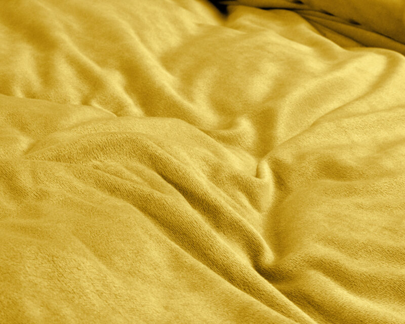 Sleeptime Velvet Uni Dekbedovertrek Goud 200 x 220