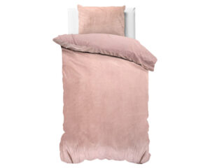 Sleeptime Velvet Uni Dekbedovertrek Roze 140 x 220