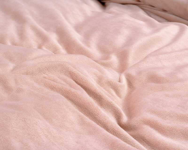 Sleeptime Velvet Uni Dekbedovertrek Roze 140 x 220