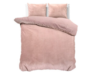Sleeptime Velvet Uni Dekbedovertrek Roze 240 x 220