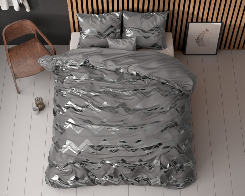 Sleeptime Wave Grijs 200 x 220 cm