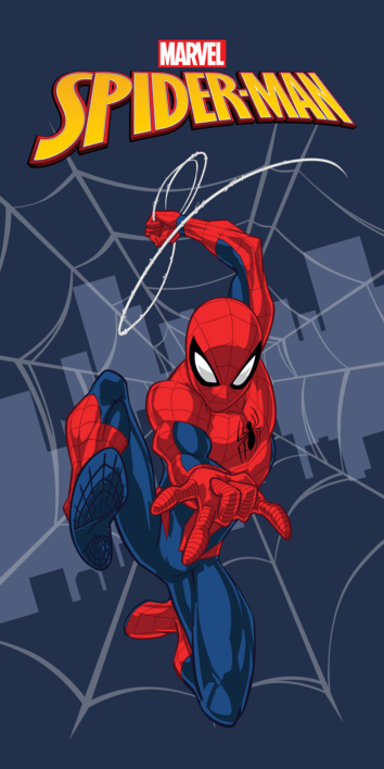 Spiderman strandhanddoek 70 x 140 cm polyester