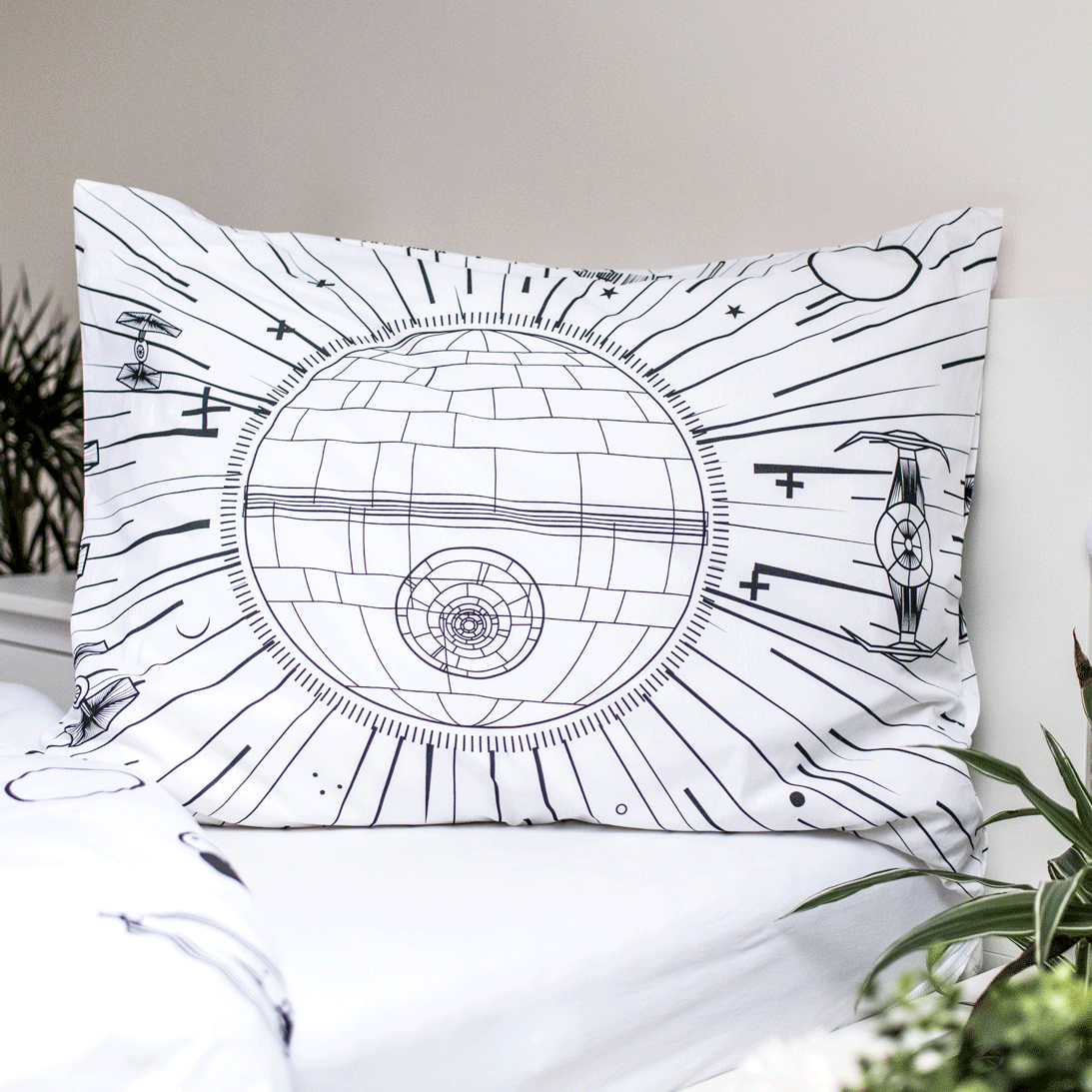 100% katoen dekbedset death star 140 x 200 cm van Star Wars in 140 x 200 cm