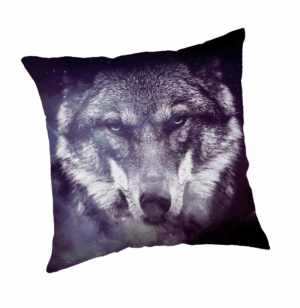 Batman sierkussen 45 x 45 cm - Zwart/Geel - 45 x 45 cm - 100% Velboa